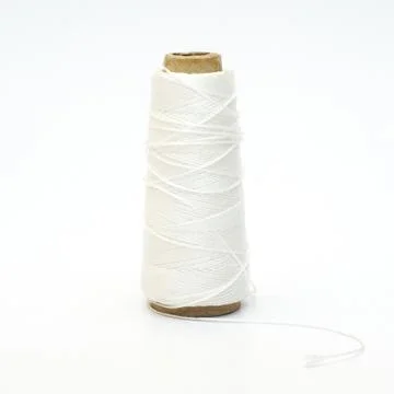 Background of natural cotton thread Stock Photos