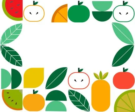 Background neo geo abstraction with text with apple mood Stock Illustration