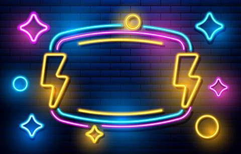 Background-neon lights-background-no text Stock Illustration