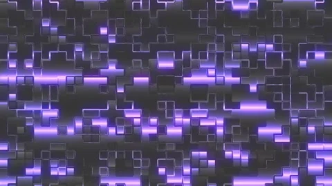 Background with Neon Night Effects. Video stock 296365543