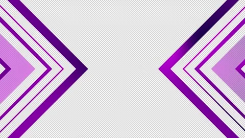 Background with neon purple arrows, alpha channel Video stock 283353860
