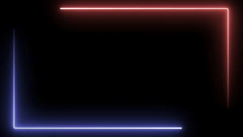 Background of neon red and blue square in movement - looped Stock Footage 115794960