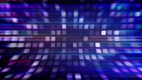 Background with neon squares and lines Stock Footage 236686441