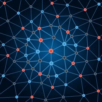 Background network. Background circles dots and lines. Abstract geometric p.. イラスト素材