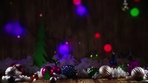 Background with New Year's attributes Stock-Footage 143395264