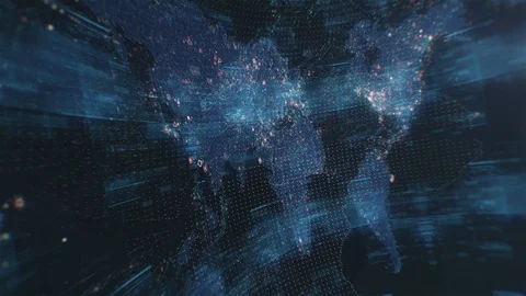 Background News Map Stock Footage 106429635