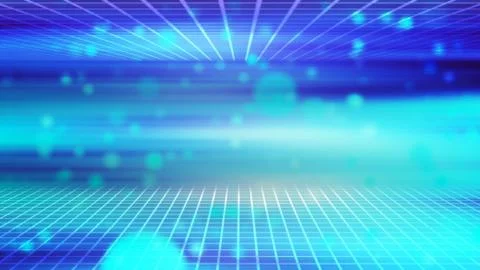 Background with nice abstract sci fi retro tunnel Stock Illustration