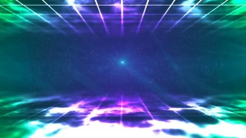 Background with nice abstract tunnel Stock Illustration