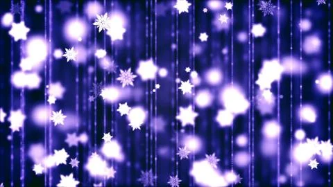 Background with nice falling snowflakes Stock Illustration