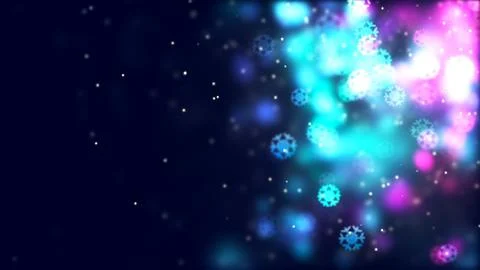 Background with nice falling snowflakes Stock Illustration