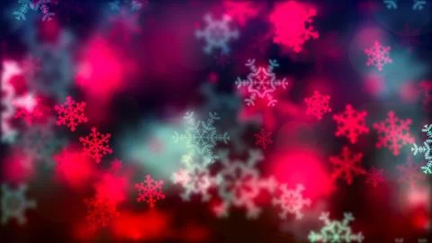 Background with nice falling snowflakes Stock Illustration