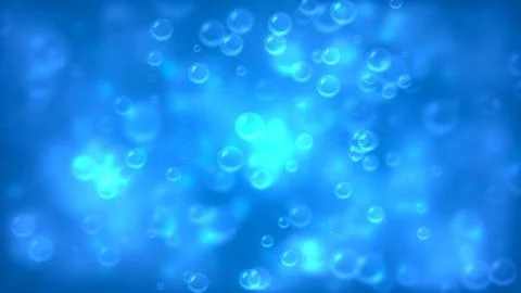 Background with nice flying bubbles Stock Illustration