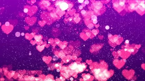 Background with nice flying hearts Stock Illustration