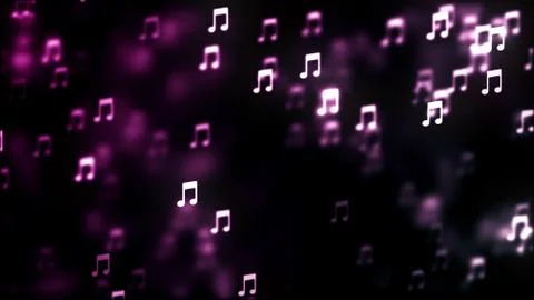 Background with nice flying musical notes 스톡 일러스트