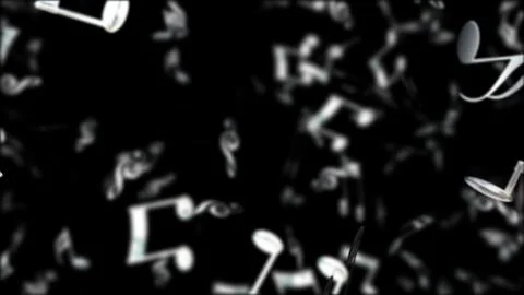 Background with nice flying musical notes Illustrazione stock