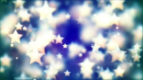 Background with nice flying stars Stock Illustration