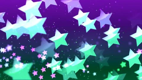 Background with nice flying stars Stock Illustration