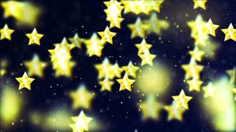 Background with nice flying stars Stock Illustration