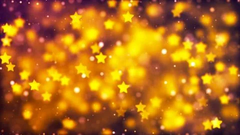 Background with nice flying stars Stock Illustration