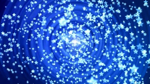 Background with nice flying stars Stock Illustration