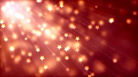 Background with nice flying stars Stock Illustration