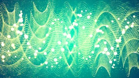 Background with nice green abstract lines Stock Illustration