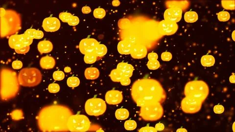 Background with nice halloween pumpkins Stock Illustration