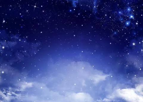 Background of the night sky Stock Illustration
