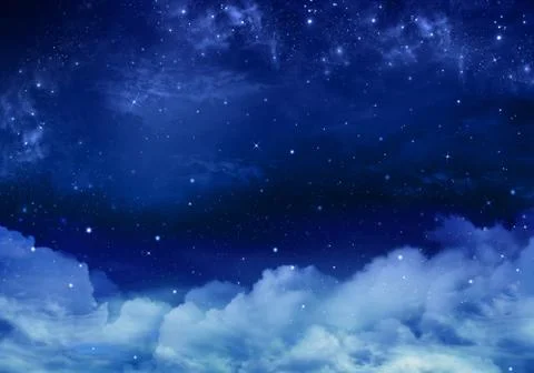Background of the night sky Stock Illustration