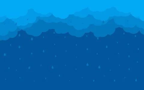 Background night sky rain clouds layered vector Stock Illustration
