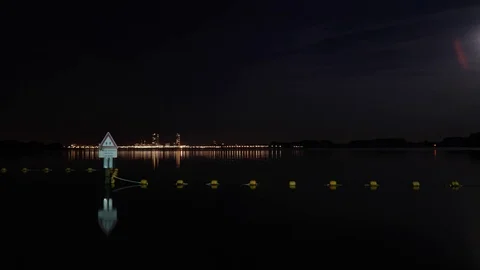 Background, Night view of city beach. Stock-Footage 78582356