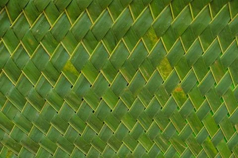 Background of nipa leaf weave Stock Photos