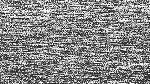 Background noise and interference from the TV, VHS graphics, noise from the Stock Footage 266430030
