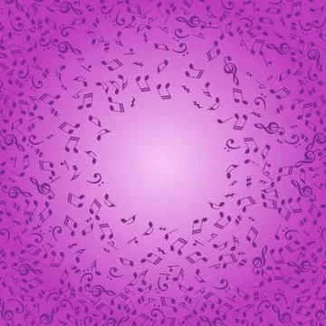 Background with notes. Stock Illustration