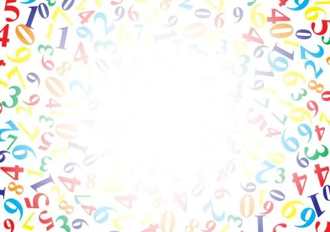 Background with numbers with copy space Stock Illustration