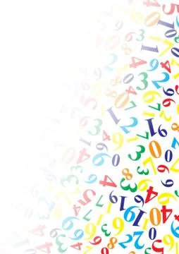 Background with numbers with copy space Stock Illustration