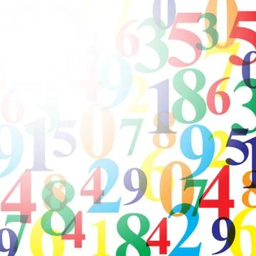 Background with numbers with copy space Stock Illustration
