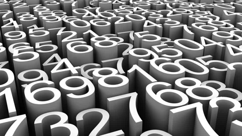 Background of Numbers Видео 100466346