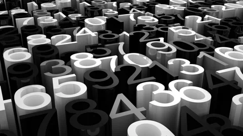 Background of Numbers Video stock 100616712