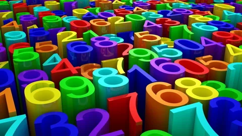 Background of Numbers Stock Footage 100616773