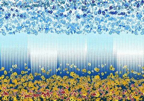 Background of numbers Stock Illustration