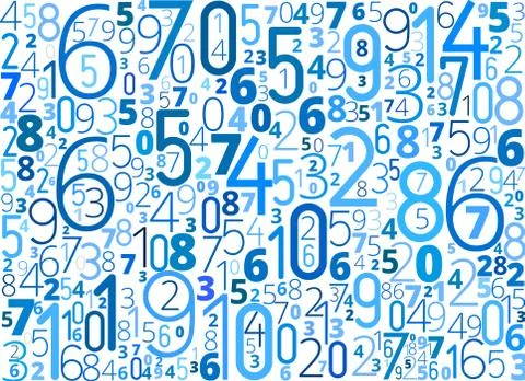 Background from numbers 스톡 일러스트