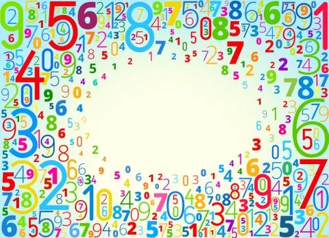  background from numbers 스톡 일러스트