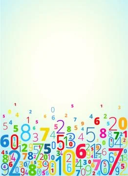  background from numbers Stock Illustration