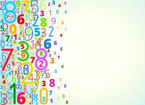  background from numbers 스톡 일러스트