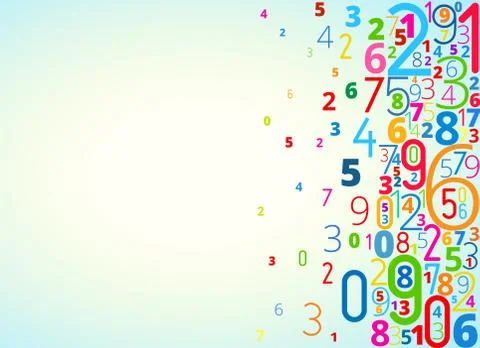 Background from numbers Illustrazione stock