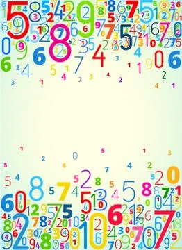 Background from numbers Illustrazione stock