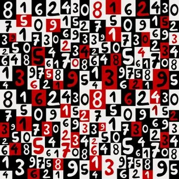 Background with numbers Stock Illustration