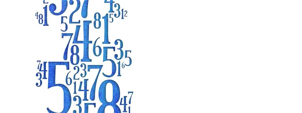 Background with numbers. イラスト素材