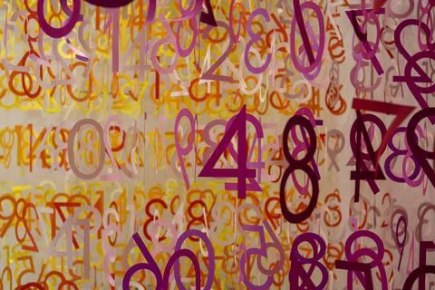 Background of numbers. illustration template for web design or greeting card. 스톡 사진